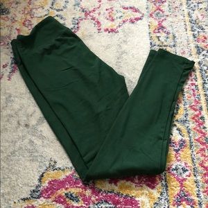 EUC One Size Lularoe Green Leggings